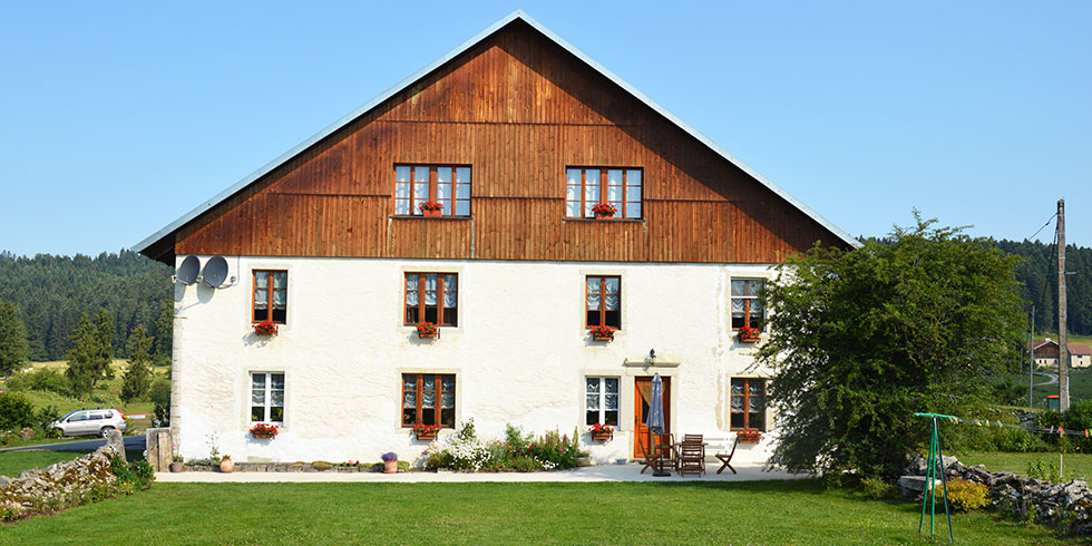 La Ferme Morin vue du verger